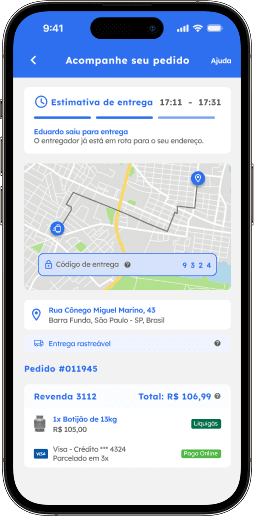 4. Acompanhe a entrega
