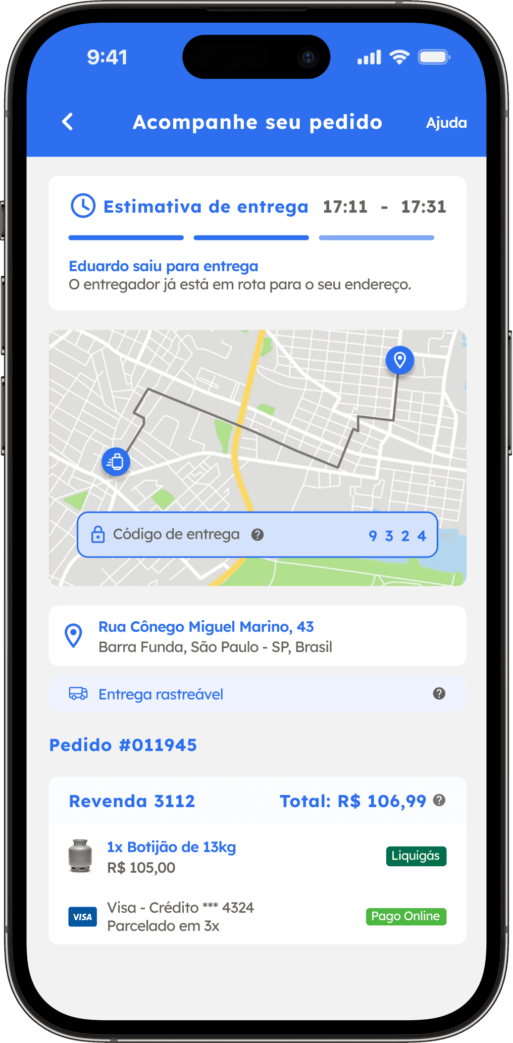 4. Acompanhe a entrega
