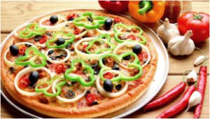 pizza sabor vegetariana